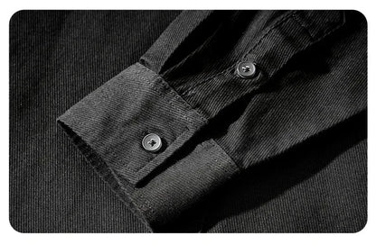 Men's Retro Workwear Shirt Jacket – Clean, Structured, Versatile