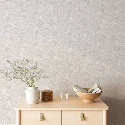 Beige Boho Abstract Wallpaper