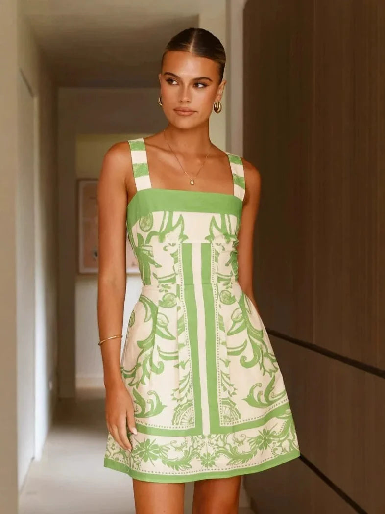 Solara – Bohemian Colourblock Vacation Dress