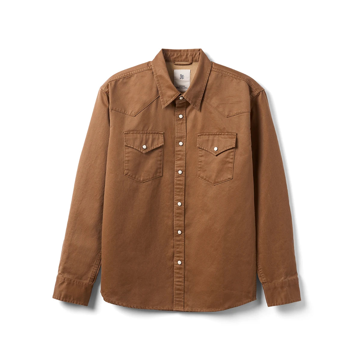 Men's Oversized Western-Style Shirt – Washed Fabric, Rugged Appeal