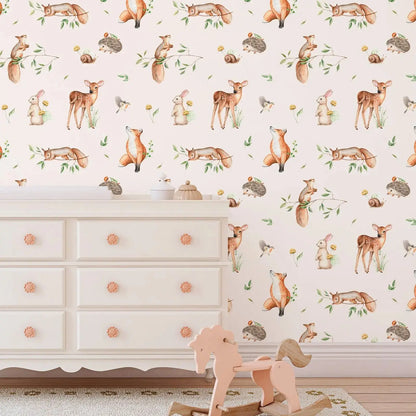 Kids Room Animal Wallpaper
