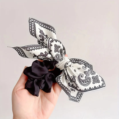 Elegant Retro Double - sided Cashew Flower Love Bow Hair Clip, Suitable for Women, a Good Choice for Birthdays and Festivals.