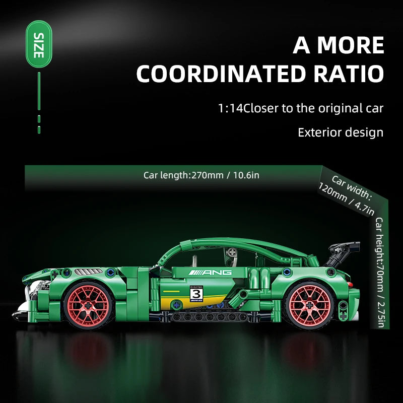 Tech Racer 456: Pull-Back Super Car Building Set (Ages 6–12)