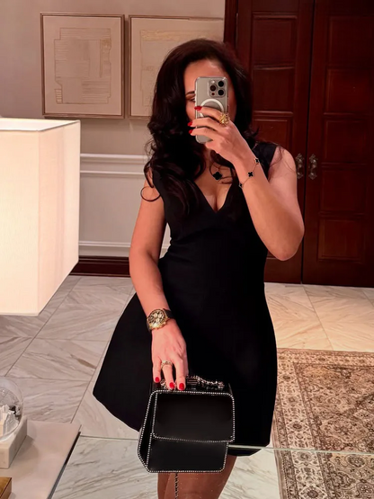 Women's V-Neck Backless Mini Dress – Bold Summer Style for Parties & Nights Out