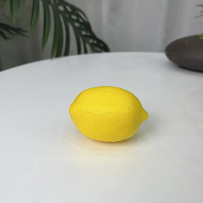 20pcs, Artificial Lemon 3inch, Simulation Lemon Artificial Yellow Lemon Fake Lemon, Simulation Fruit Home Decoration