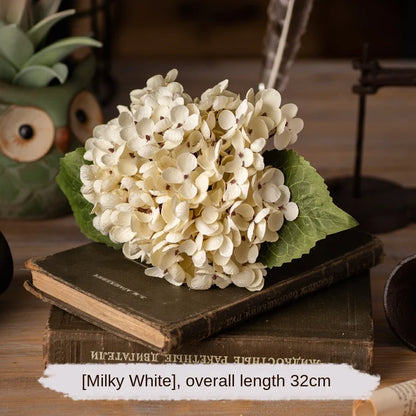 Soft Bloom: Silk Hydrangea Stem