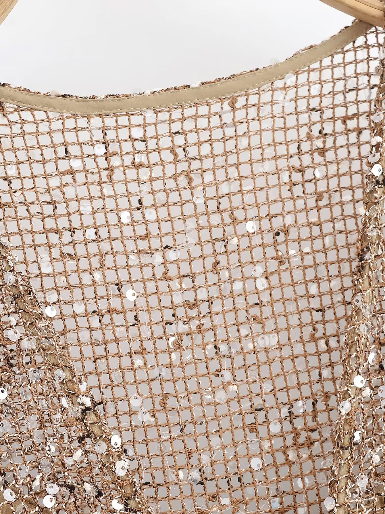 Women's Sequin-Embellished V-Neck Midi Dress – Lightweight Elegance for Summer