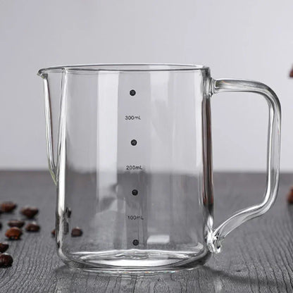 Glass Milk Frother Pitcher (350ml / 600ml)