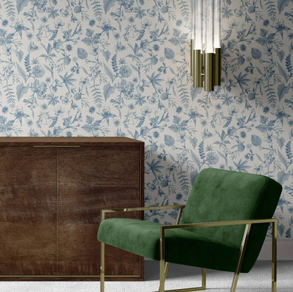 Toile Farmhouse Whimsical Wallpaper