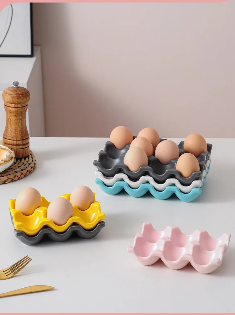 Ceramic Egg Storage Tray