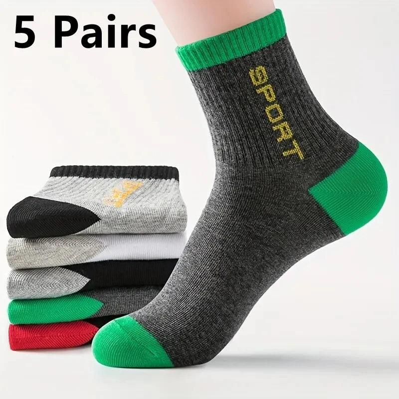 RetroStep: 5-Pair Men’s Vintage Athletic Socks