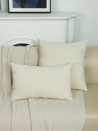 Hand-Embroidered Round Cushion Cover