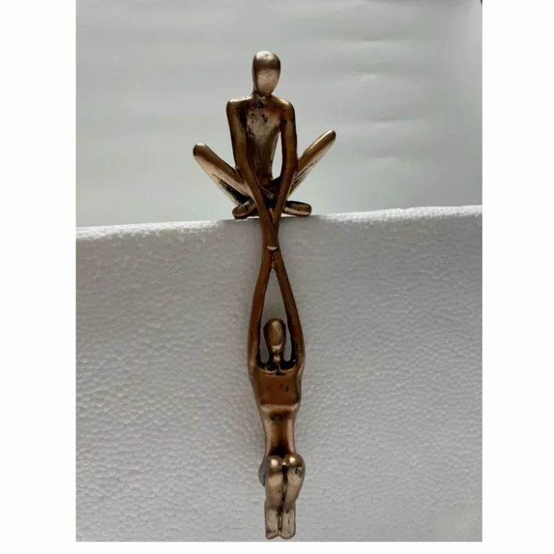 Balance of Love: Lifting Couple Resin Sculpture