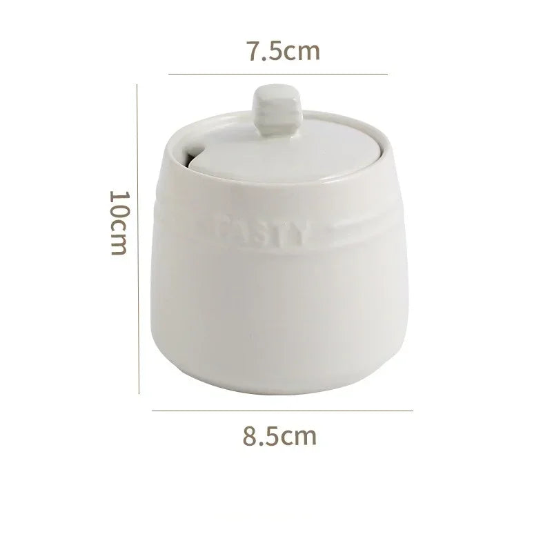 Rainbow Ceramic Spice Jar