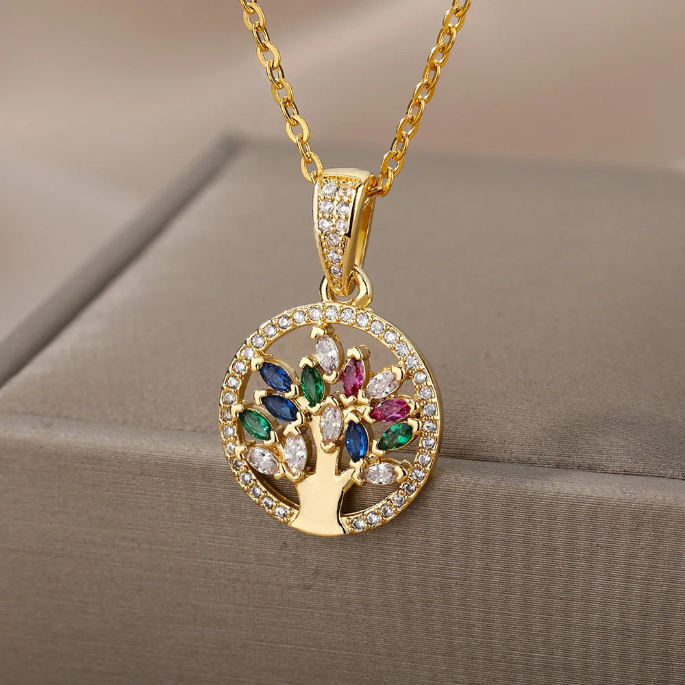 Eterna Root: Tree of Life Pendant Necklace for Women