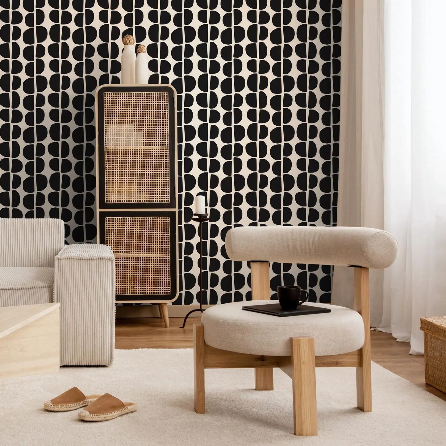 Black Geometric Wallpaper