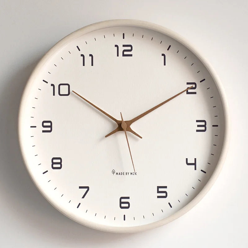 Nordic Quiet: 12'' Wooden Wall Clock