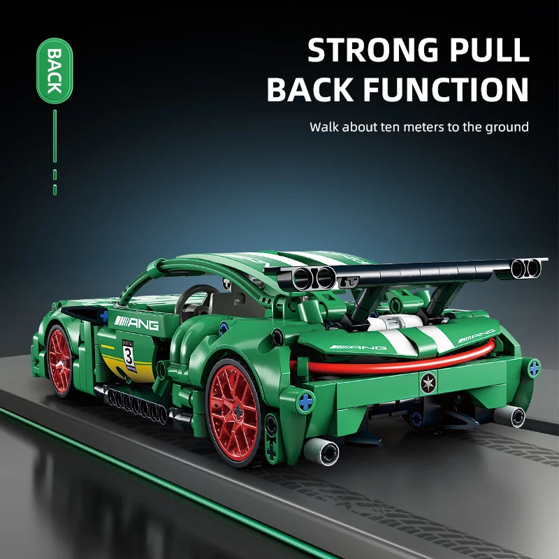Tech Racer 456: Pull-Back Super Car Building Set (Ages 6–12)