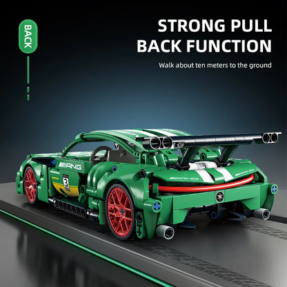 Tech Racer 456: Pull-Back Super Car Building Set (Ages 6–12)