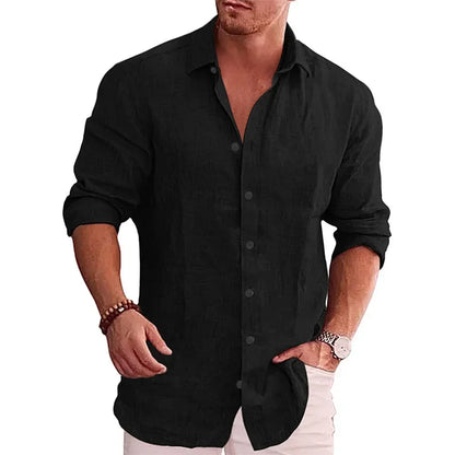 Coastline Shirt: Cotton-Linen Ease for Modern Days