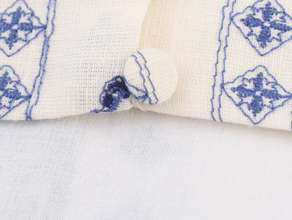 Women's Embroidered Hollow Midi Dress – Elegant Square Neck Style for Summer