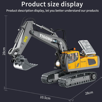 Digger Pro 1:20: 10-Channel RC Excavator (Ages 6–12)