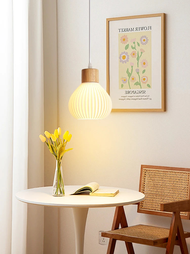 Art 3D Printing Chandelier Simple Modern Restaurant Light Net Red Cream Wind Bedroom Bedside Atmosphere bar Chandelier