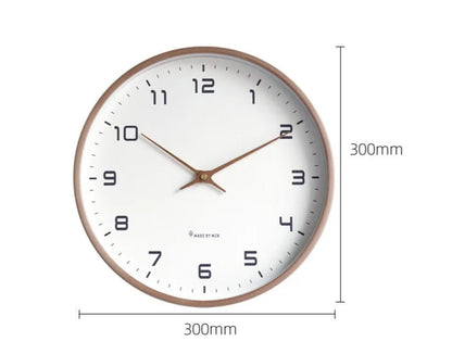 Nordic Quiet: 12'' Wooden Wall Clock