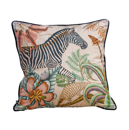 Vintage Floral Velvet Throw Pillow Covers Home Art Deco Pillowcase Square Pillow Case Cushion Cover for Bed Sofa Living Room Car