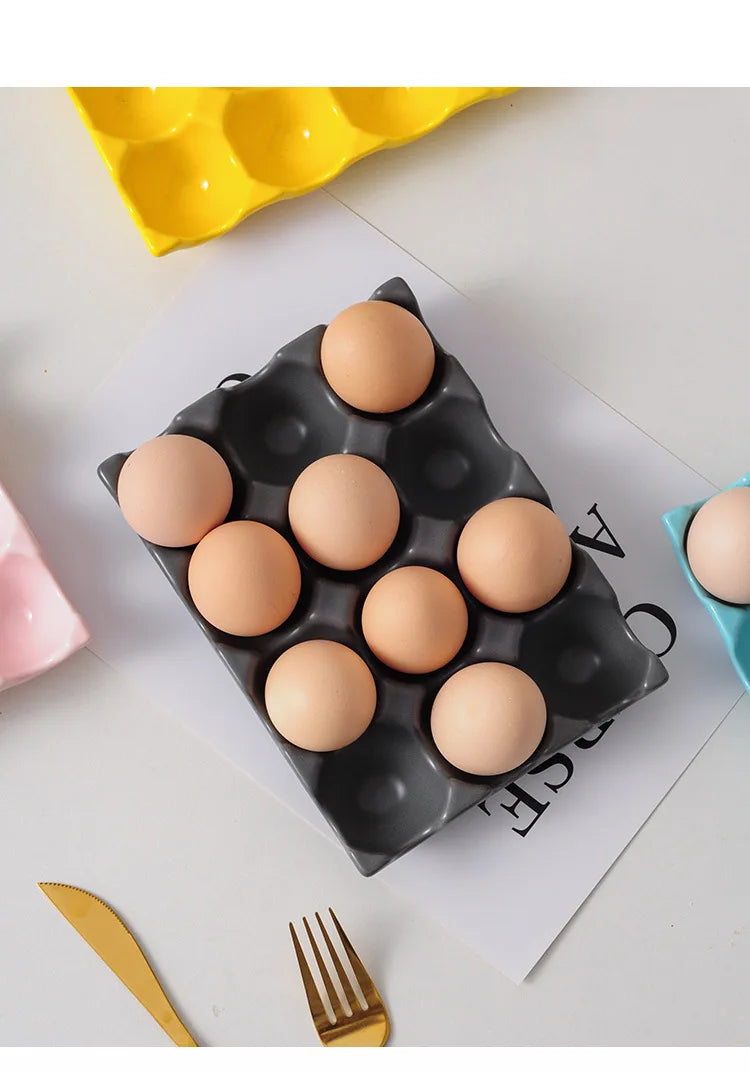 Ceramic Egg Storage Tray