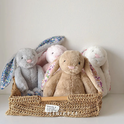 Bonnie Blossom Bunny: Floral-Eared Soft Plush Cushion