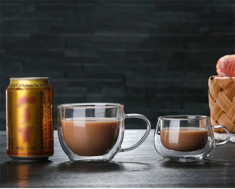 Double Wall Glass Coffee Mug