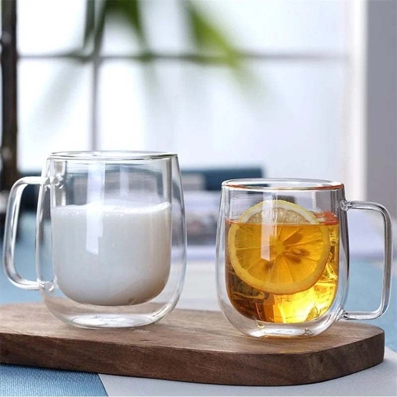 Double Wall Glass Coffee Mug