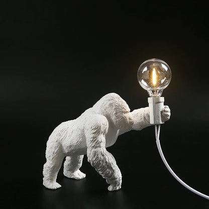 Urban Primal: Gorilla Resin Table Lamp
