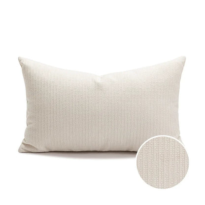Verdant Line: Light Luxury Geometric Pillow Cover