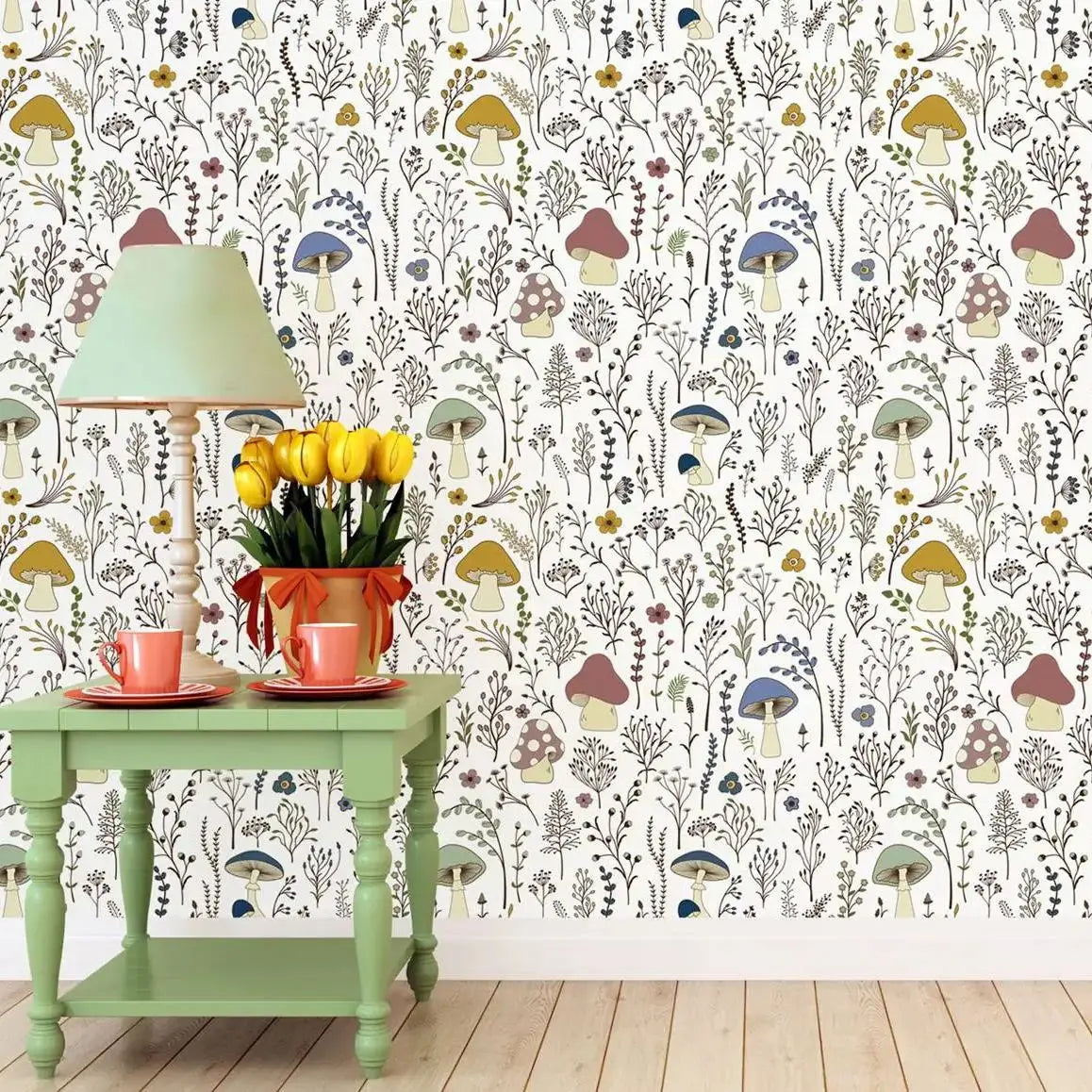 Mushroom Paradise Wallpaper