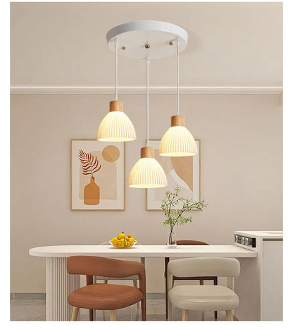 Art 3D Printing Chandelier Simple Modern Restaurant Light Net Red Cream Wind Bedroom Bedside Atmosphere bar Chandelier