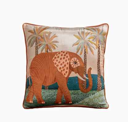 Vintage Floral Velvet Throw Pillow Covers Home Art Deco Pillowcase Square Pillow Case Cushion Cover for Bed Sofa Living Room Car