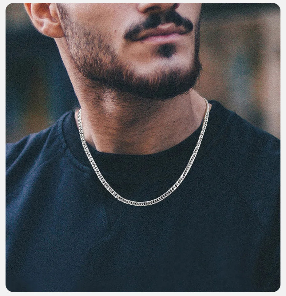 Vnox Cuban Link Chain Necklace – Waterproof Stainless Steel Unisex Jewelry
