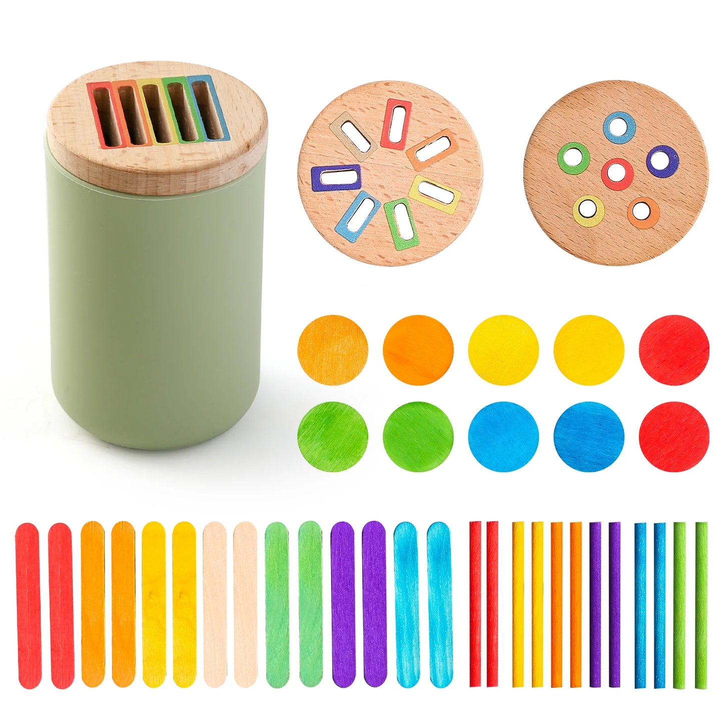 ColourMatch Bucket: Montessori Silicone Sorting Toy (Ages 1–3)