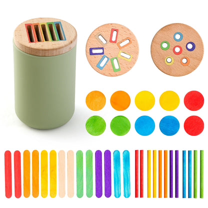 ColourMatch Bucket: Montessori Silicone Sorting Toy (Ages 1–3)