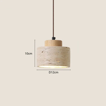 Cave Light: Wabi-Sabi Stone Pendant