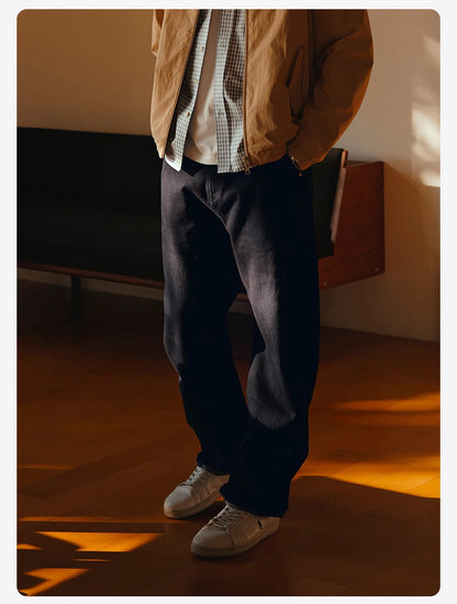 Men's Baggy Fit 12.5oz Denim Jeans – Original Colour, Summer Comfort