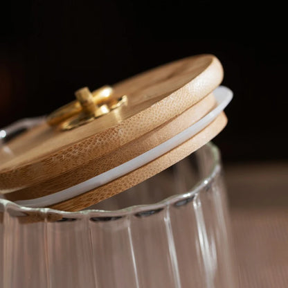 Food Container Glass Jar with Sealed Lid Storage Jar Grains Cookie Coffee Tea Candy Storage Bottle Jars Kitchen Storage Canister