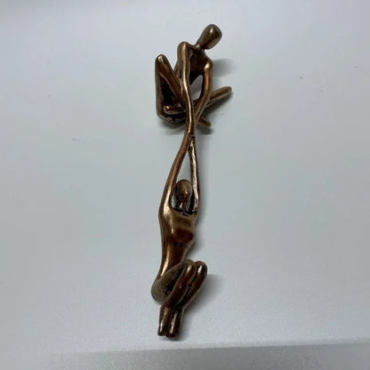 Balance of Love: Lifting Couple Resin Sculpture