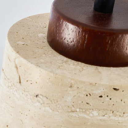 Cave Light: Wabi-Sabi Stone Pendant