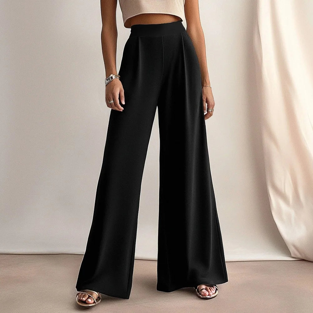 High Waist Wide Leg Pants for Women – Casual & Elegant All-Season Trousers