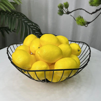 20pcs, Artificial Lemon 3inch, Simulation Lemon Artificial Yellow Lemon Fake Lemon, Simulation Fruit Home Decoration