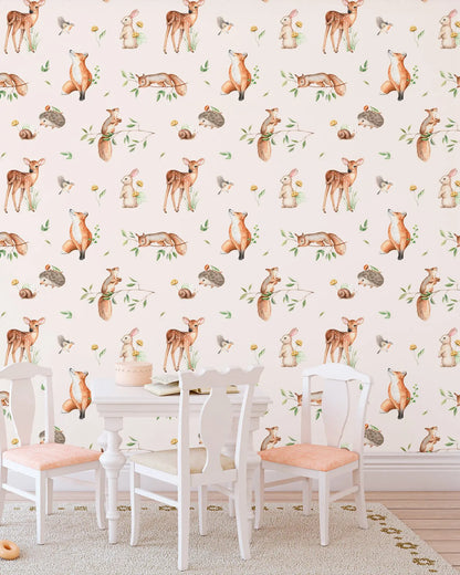 Kids Room Animal Wallpaper