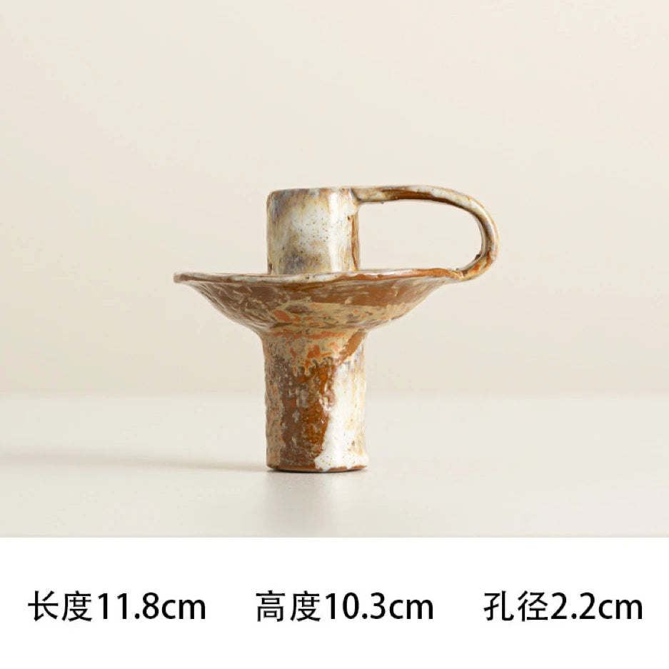 Retro Kitchen Candle Holders Party Designer Ceramic Homestay Candle Holders Decoration Living Room Home & Garden Castiçal Lszt